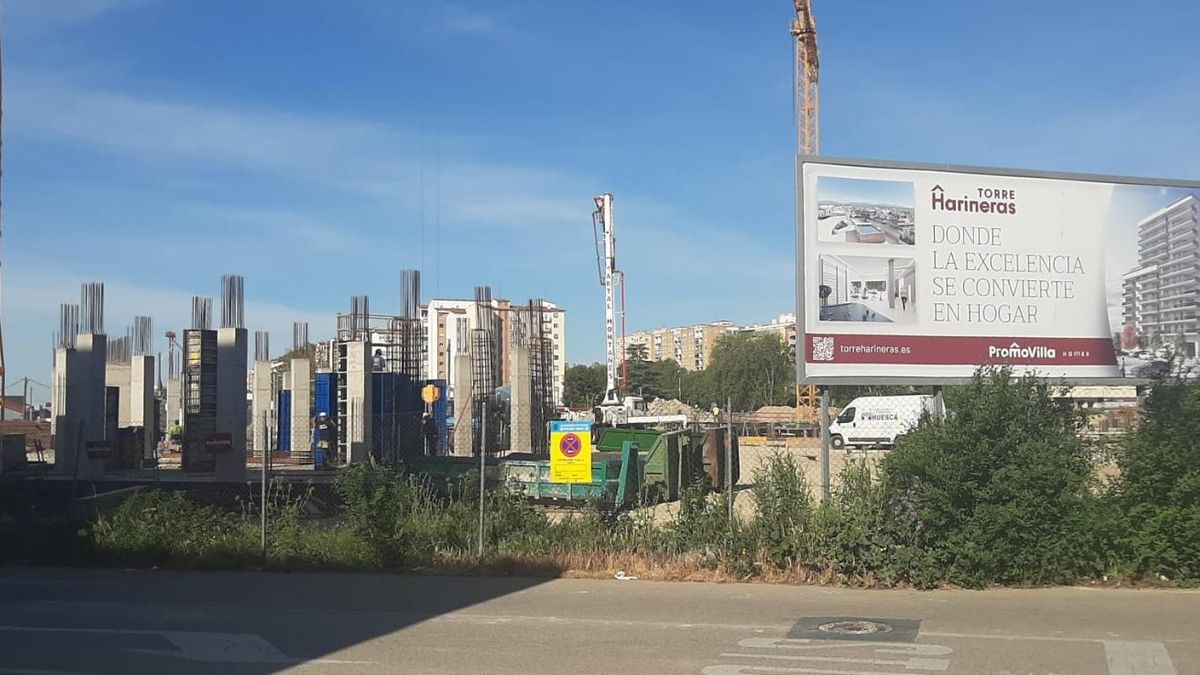 Las obras del área residencial de Harineras en Huesca arrancan con otra polémica: dudas sobre los permisos