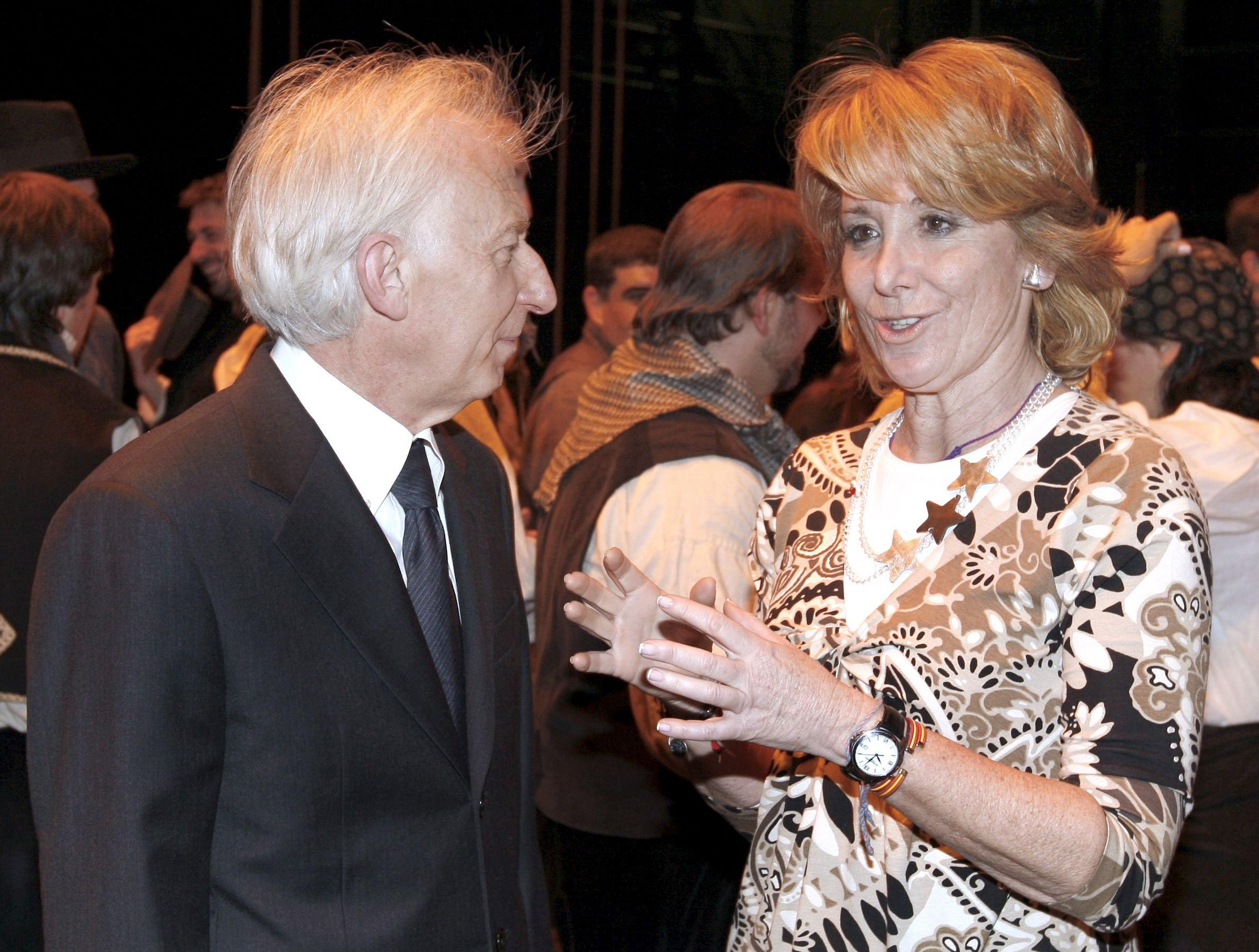 Boadella y Esperanza Aguirre en un estreno en los Teatros del Canal en 2009.