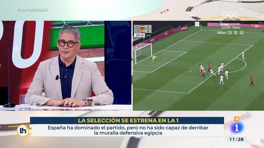 El sorprendente post-partido de La 1 para el Egipto-España, con Boris Izaguirre y Celia Villalobos a la cabeza