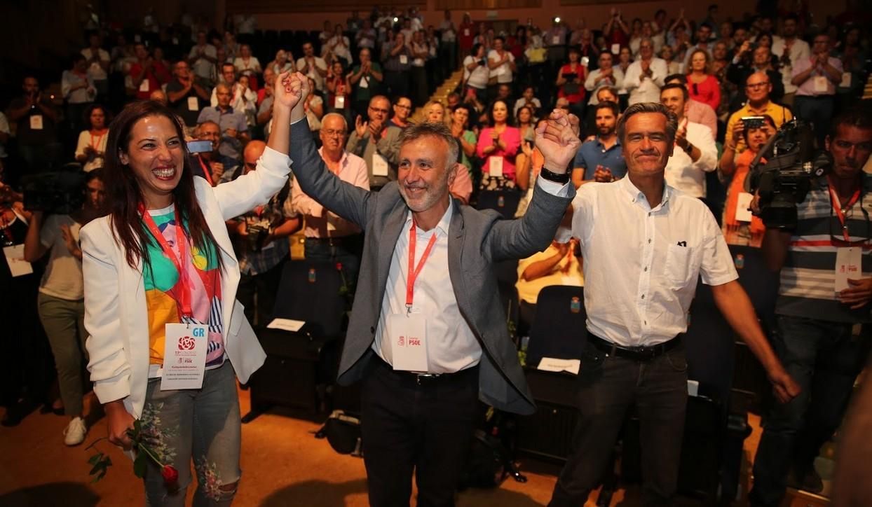 Juan Fernando López Aguilar, Ángel Víctor Torres y Patricia Hernández. (ALEJANDRO RAMOS)
