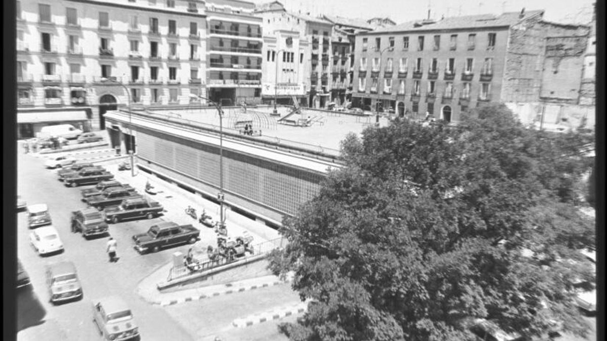 El aparcamiento de Pedro Zerolo, después de su construcción