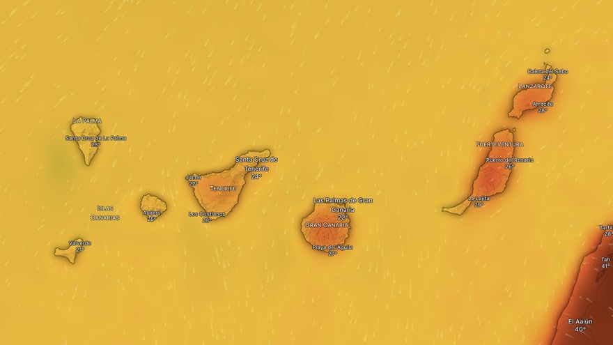 Tres islas de Canarias, en aviso amarillo de Aemet este fin de semana