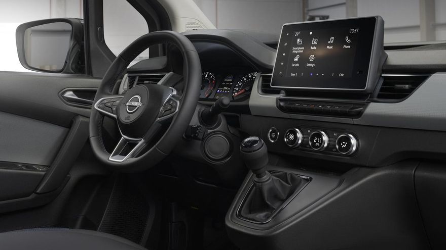 Interior del Nissan Townstar.