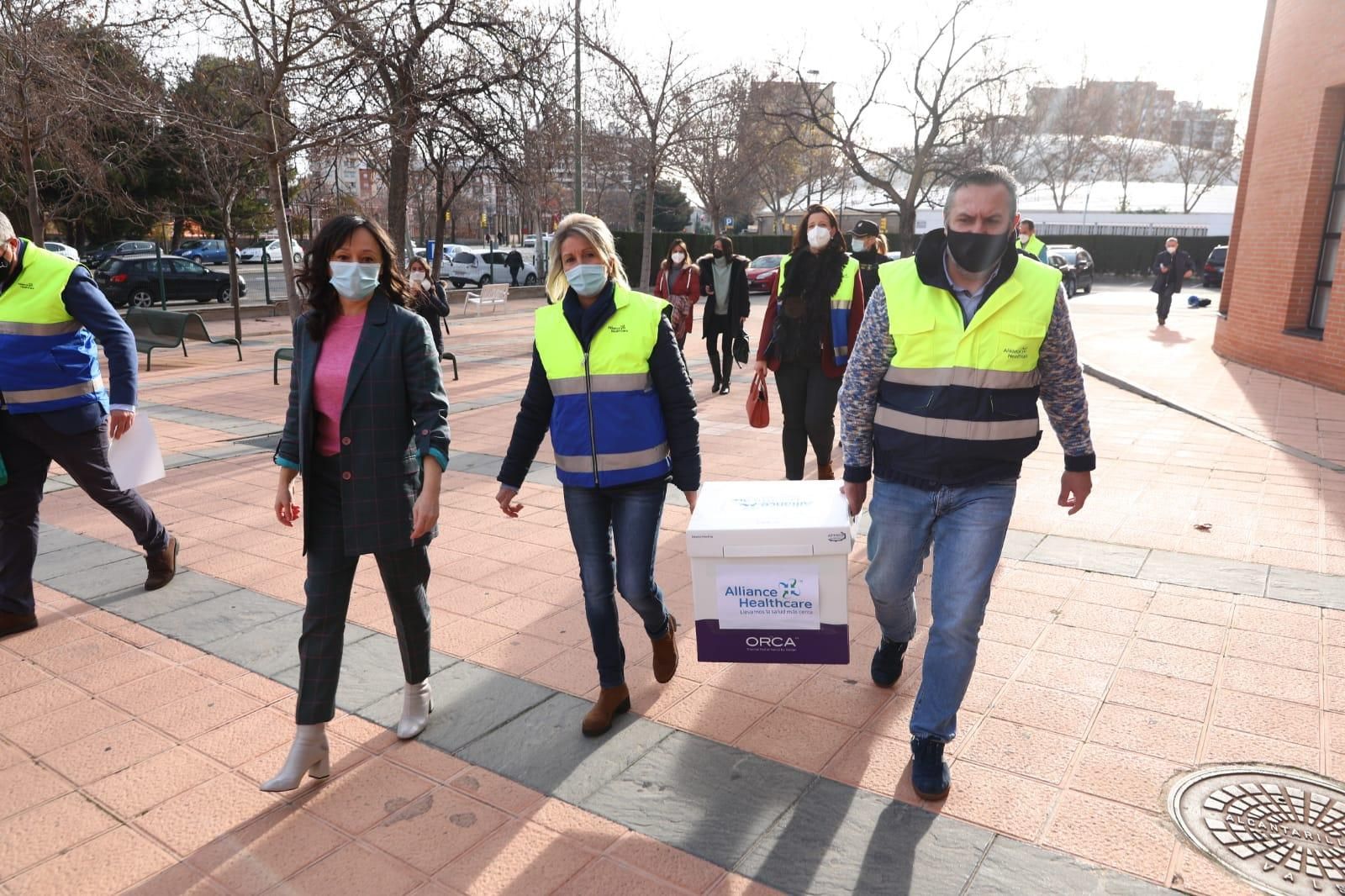 Las primeras dosis de la vacuna contra la covid19 llegan a la Residencia Romareda de Zaragoza