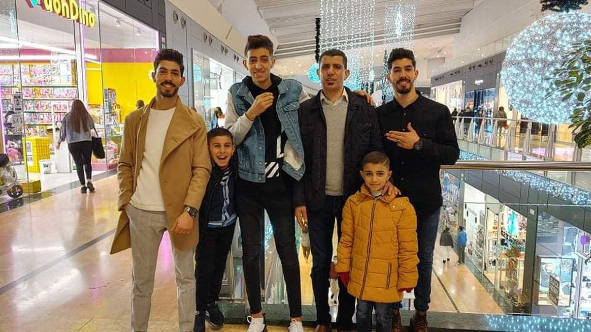 Fotografía de los Najim, en Murcia