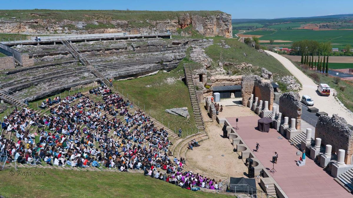 Se trata de uno de los teatros romanos más grandes de Hispania