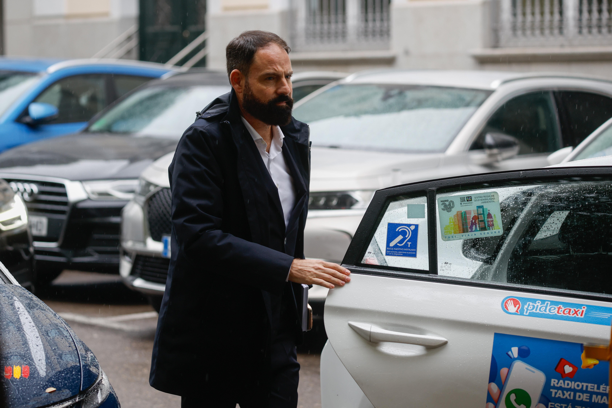 The former manager of the PSOE Mariano Moreno, upon his arrival at the Supreme Court.
