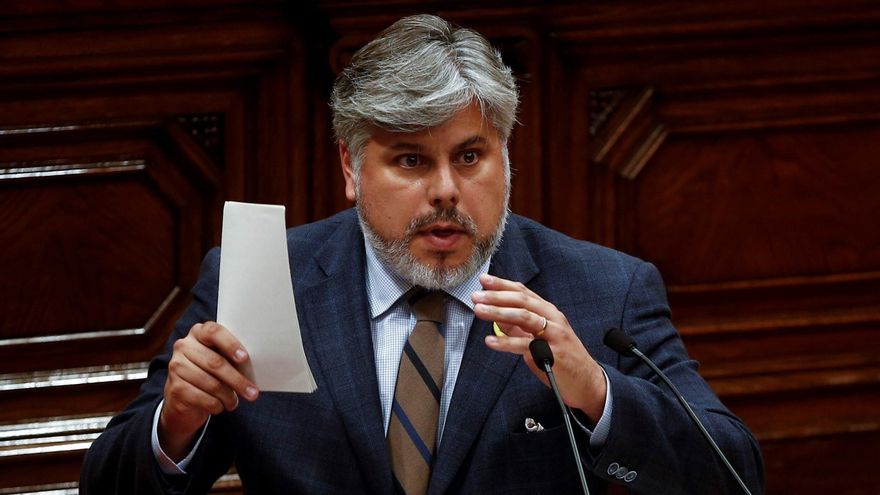 El presidente de JxCat en el Parlament, Albert Batet. EFE/Quique García/Archivo