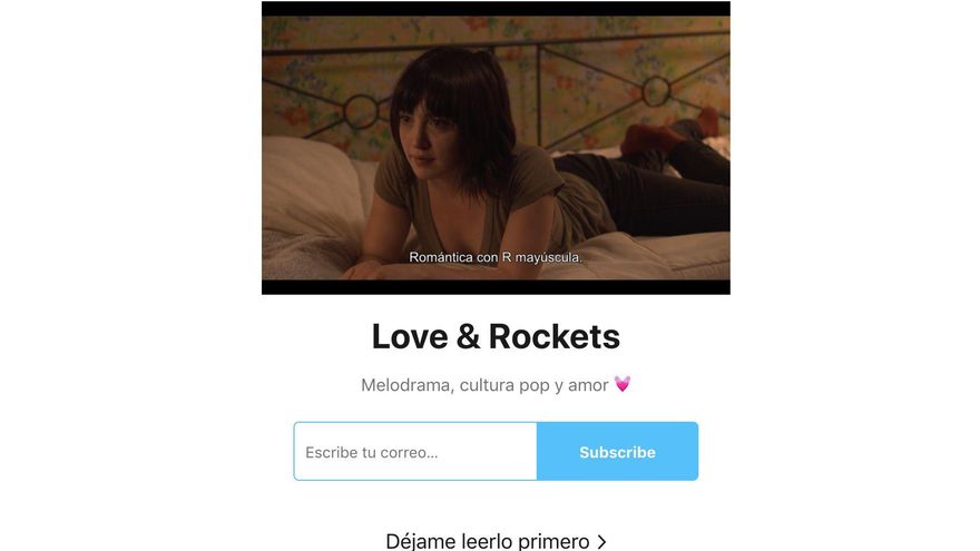 newsletter de love & rockets