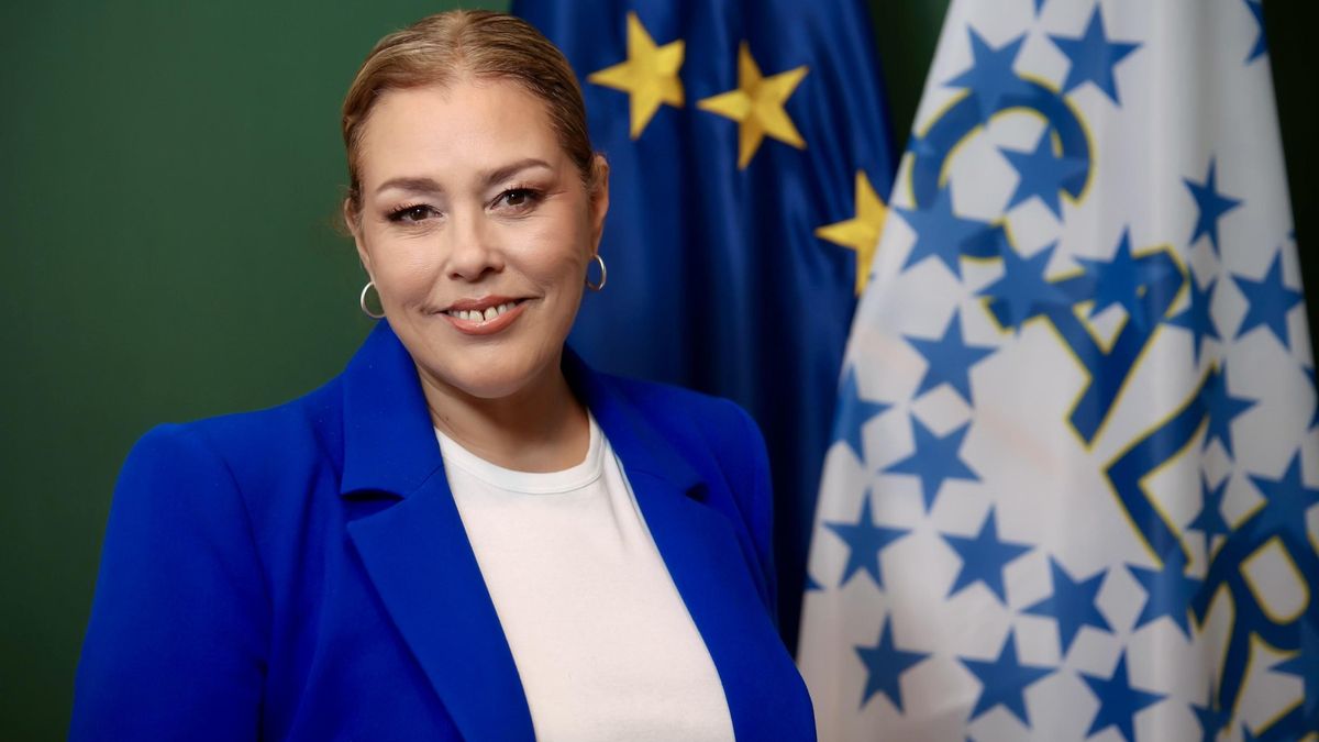 La presidenta del Parlamento, Astrid Pérez en la Conferencia de Asambleas Legislativas Regionales de la UE.