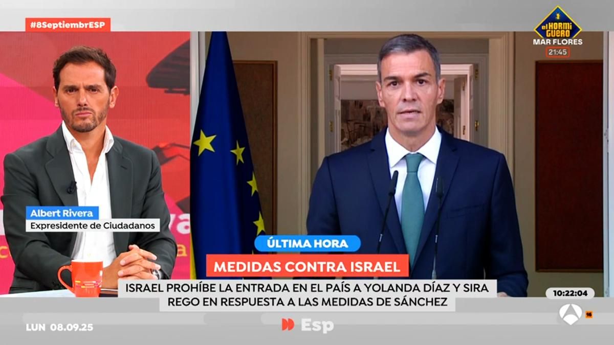 Albert Rivera debuta como colaborador de 'Espejo Público' criticando a Sánchez y sintiendo "vergüenza" de Zapatero