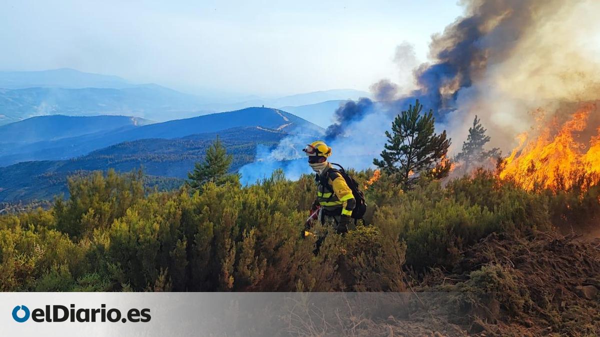 El avance en el control del fuego en Las Hurdes permite el regreso de ...