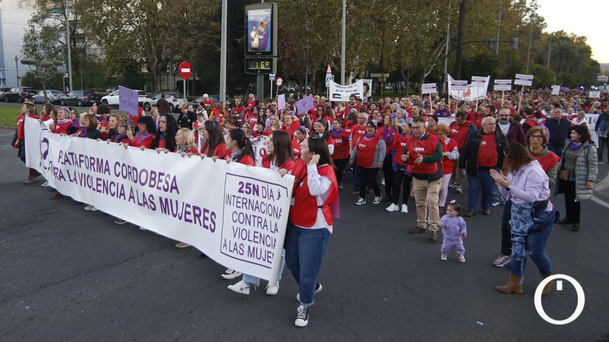 Manifestación contra la violencia machista 25N