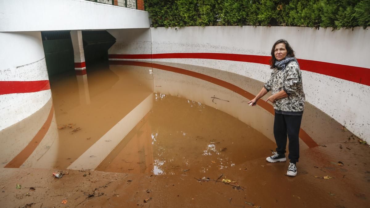 Daños por la lluvia en avenida del Corregidor