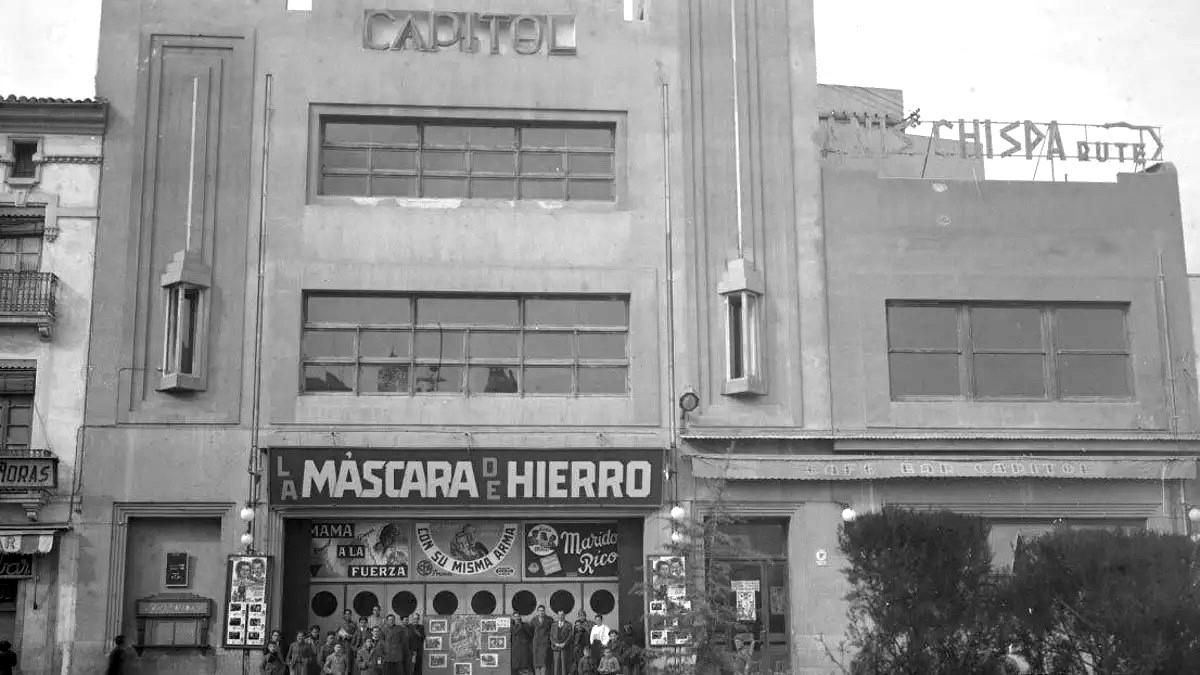 El Cine Capitol, en sus primeros años de funcionamiento