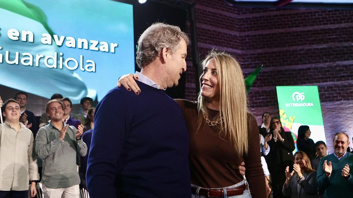 Feijóo marca la línea del éxito de Guardiola en Extremadura: sumar más que la izquierda y sacar 10 puntos al PSOE