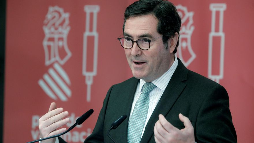 El presidente de la CEOE, Antonio Garamendi. EFE/Biel Aliño/Archivo