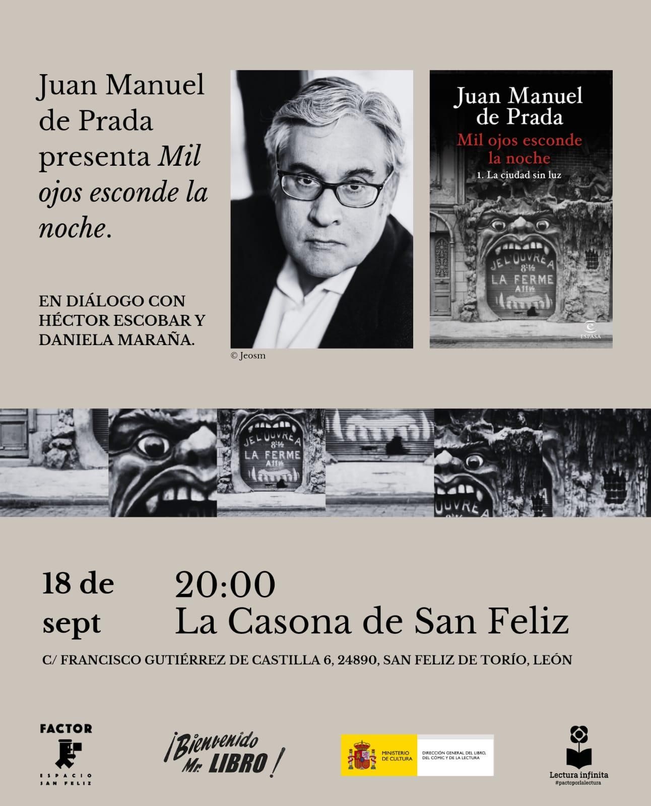 Presentación de libro de Juan Manuel de Prada en San Feliz de Torío