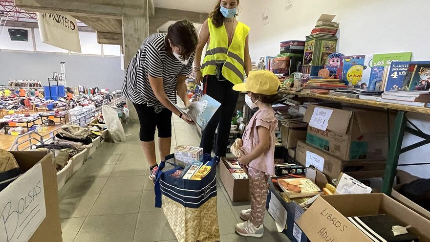 Solidaridad en La Palma. / Fotos: Leandro Betancor Fajardo