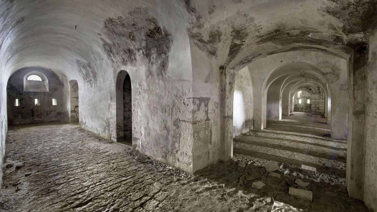 Interior del fuerte de Ezkaba.