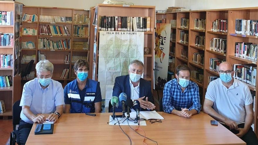 Rueda de prensa de Ángel Víctor Torres y Jorge Parra este domingo.