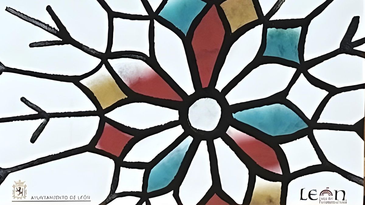 Detalle del Cartel de Navidad 2025 en la ciudad de León, obra del leonés Héctor Montes.