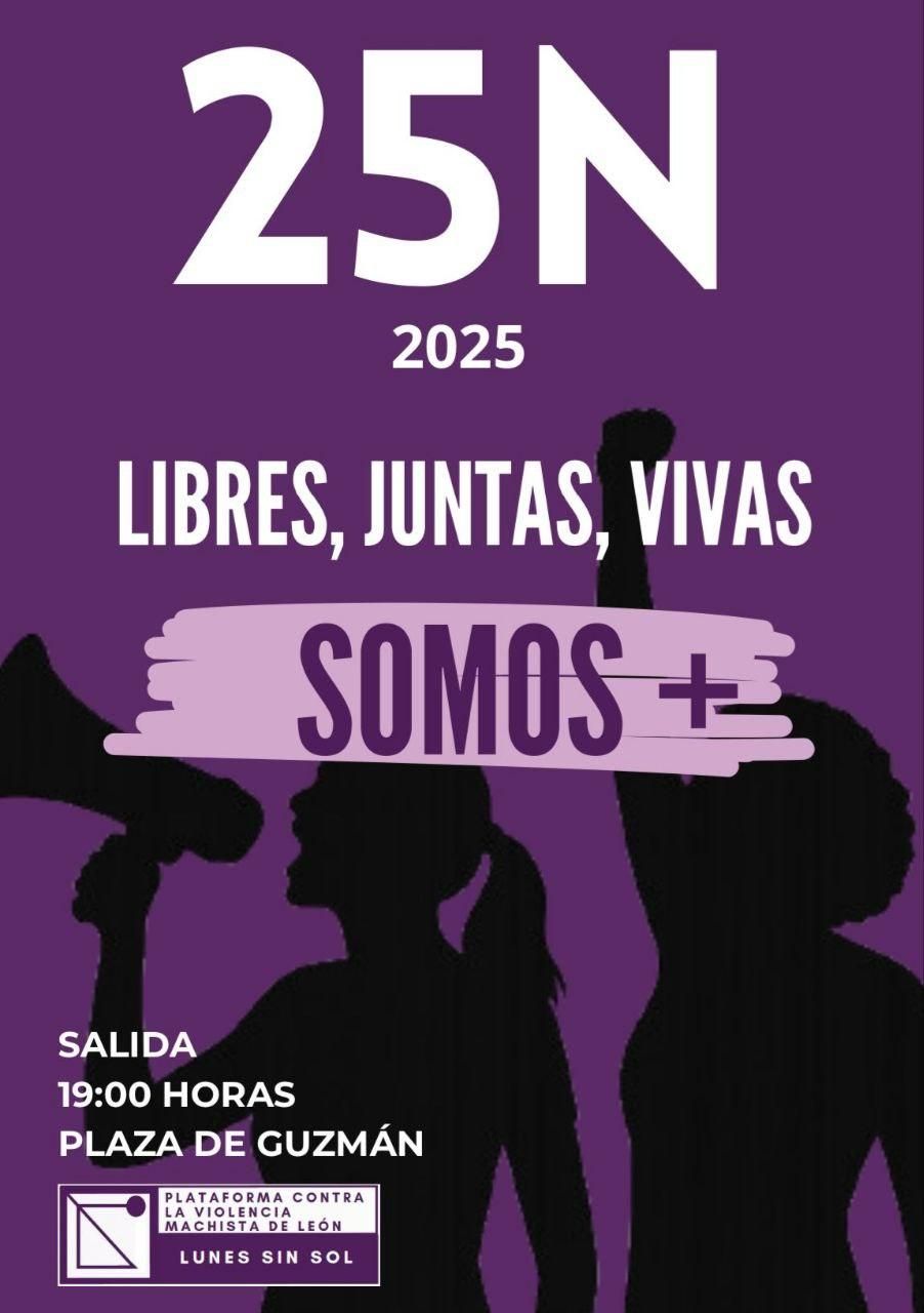 Cartel manifestación 25N León