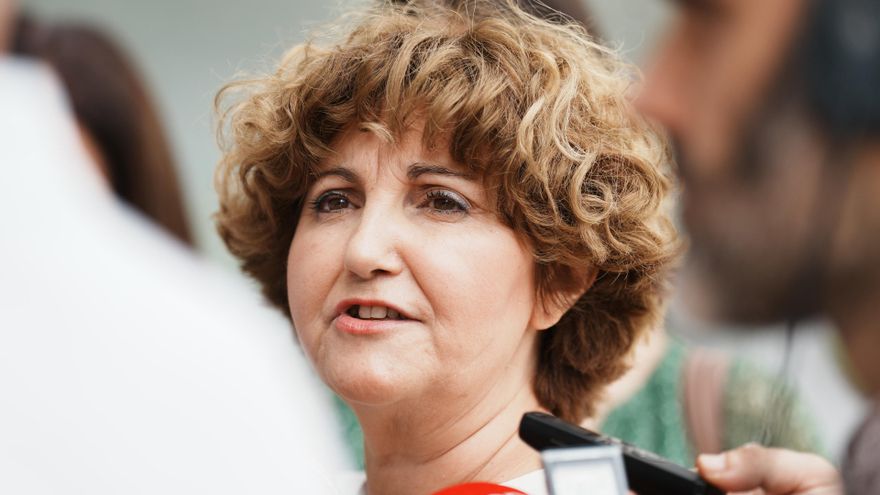Archivo - La coordinadora general de Podemos Euskadi, Pilar Garrido