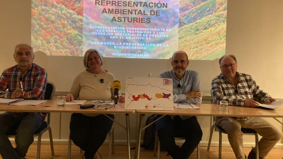 Integrantes de la Red de Representación Ambiental de Asturies.