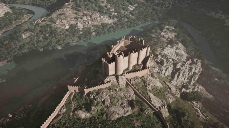 La arqueología virtual desvela cómo era el castillo medieval de Pelegrina que hoy está en ruinas