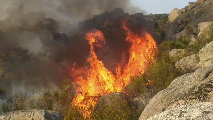 Incendio en Valencia de Alcántara