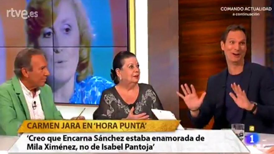 Cárdenas rescata en TVE el triángulo de Mila, Pantoja y Encarna Sánchez