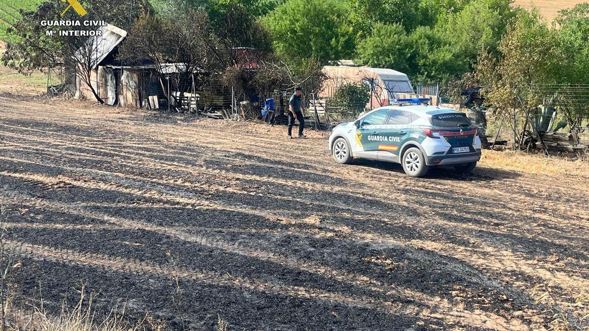 Incendio provocado en Ribafrecha