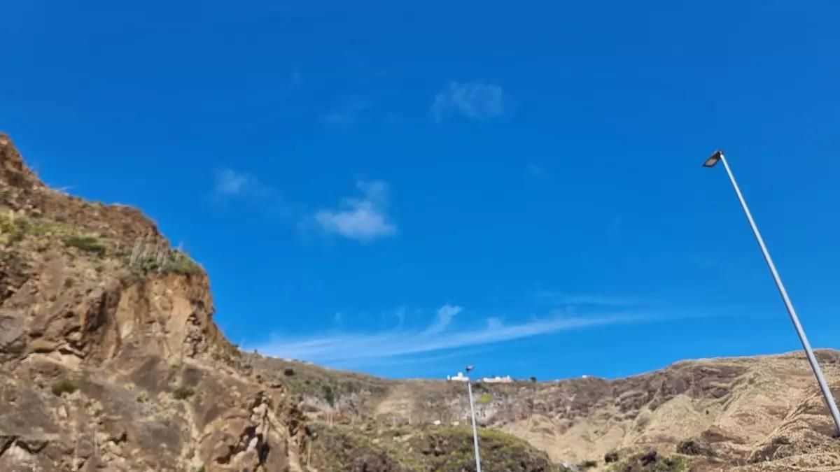 Imagen de archivo de una día poco nuboso en el este de La Palma.