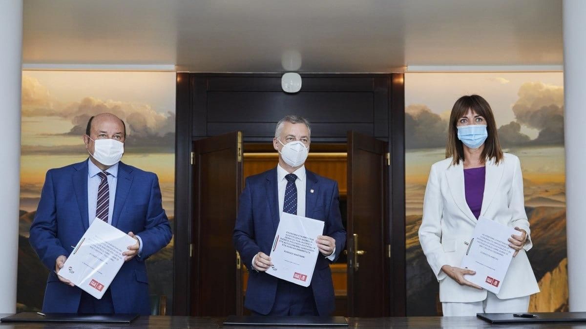 2020. Tercera victoria de Urkullu en las autonómicas y nuevo acuerdo (con mascarillas) con el PSE-EE de Mendia.