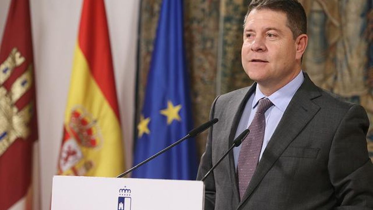 Emiliano García-Page, este martes, en el toledano Palacio de Fuensalida