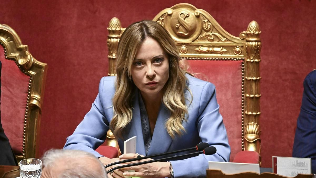 Foto de archivo de la primera ministra italiana Giorgia Meloni, el 11 de junio de 2026 en el Senado, en Roma. EFE/EPA/RICCARDO ANTIMIANI