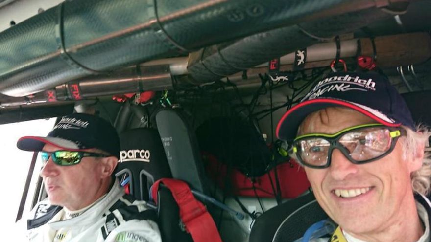 Jesús Calleja durante su participación en el Dakar.