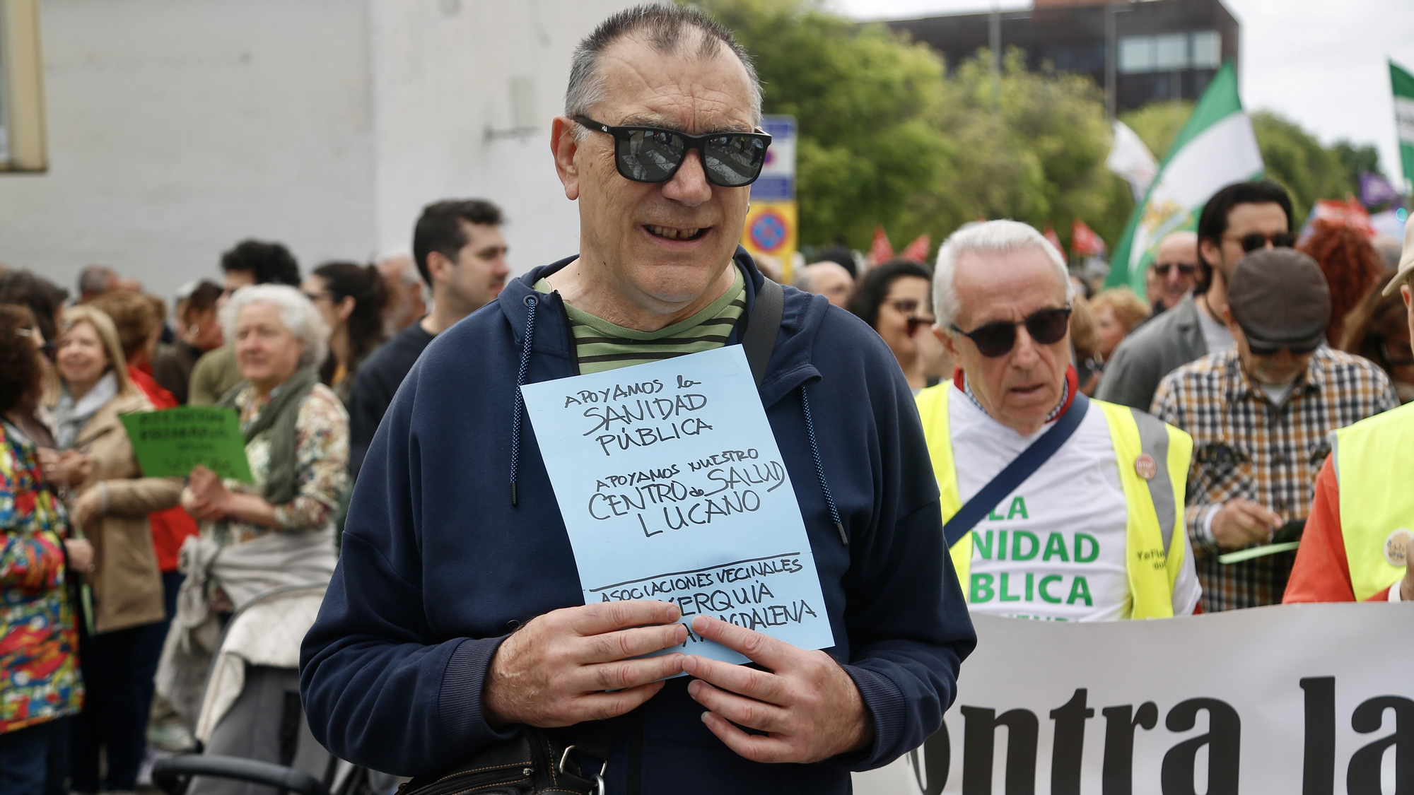 Manifestación de las Mareas Blancas por la sanidad pública