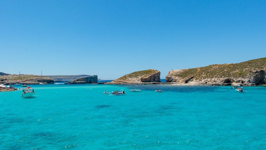 El Lago Azul, la postal más imponente de Malta.