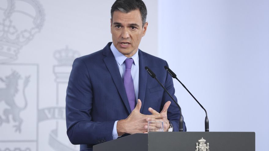 El presidente del Gobierno, Pedro Sánchez
