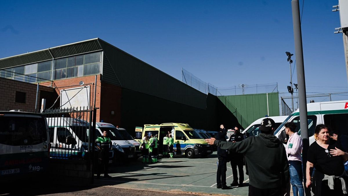 Polideportivo en Urda habilitado para atender a heridos y pasajeros