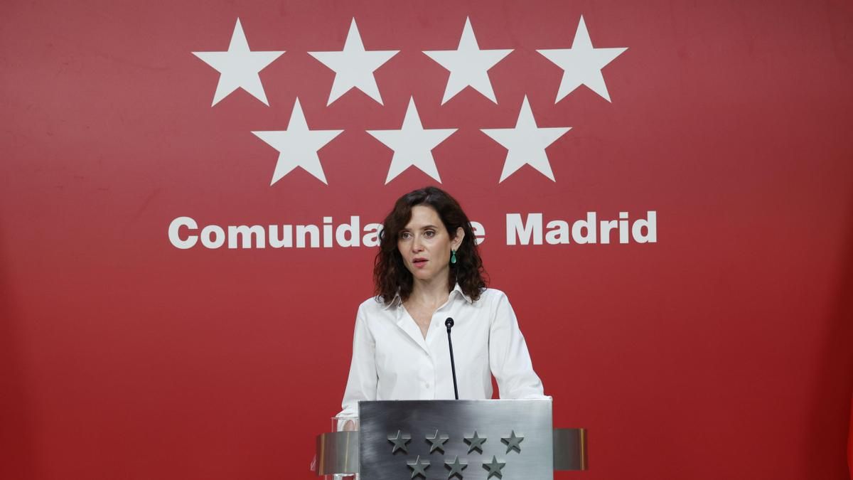 La presidenta de la Comunidad de Madrid, Isabel Díaz Ayuso. EFE/ María Aguilella Pardo