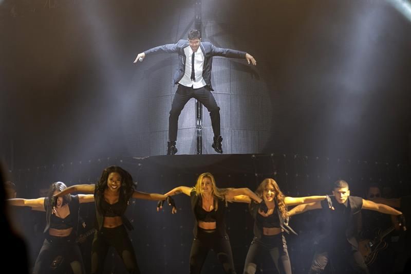 Ricky Martin, durante su actuación en Las Palmas de Gran Canaria. (EFE / Quique Curbelo)