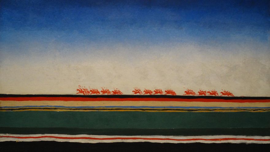 'La carga de la caballería roja', de Kazimir Malévich