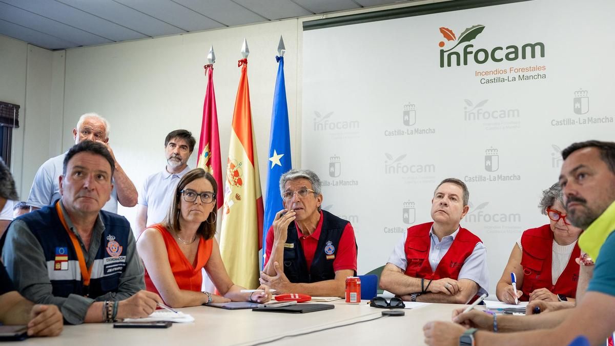 Page rebaja la posibilidad de que el incendio de La Mierla salte a Soria: "Nos dan el avance por frenado"