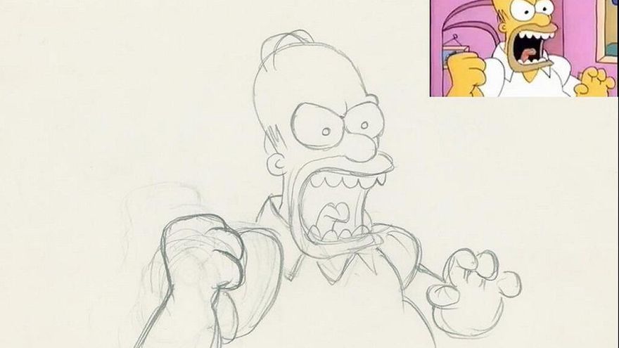 Boceto de 'Los Simpson'