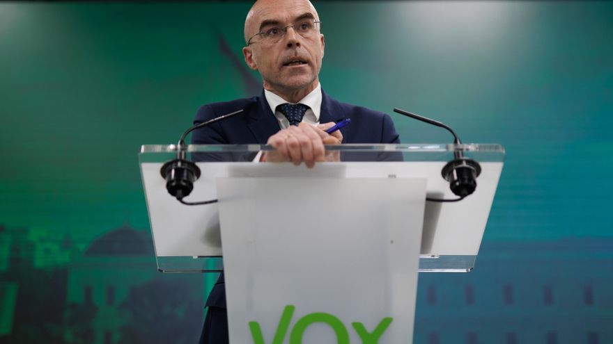 Archivo - El portavoz del Comité Electoral de Vox, Jorge Buxadé, archivo