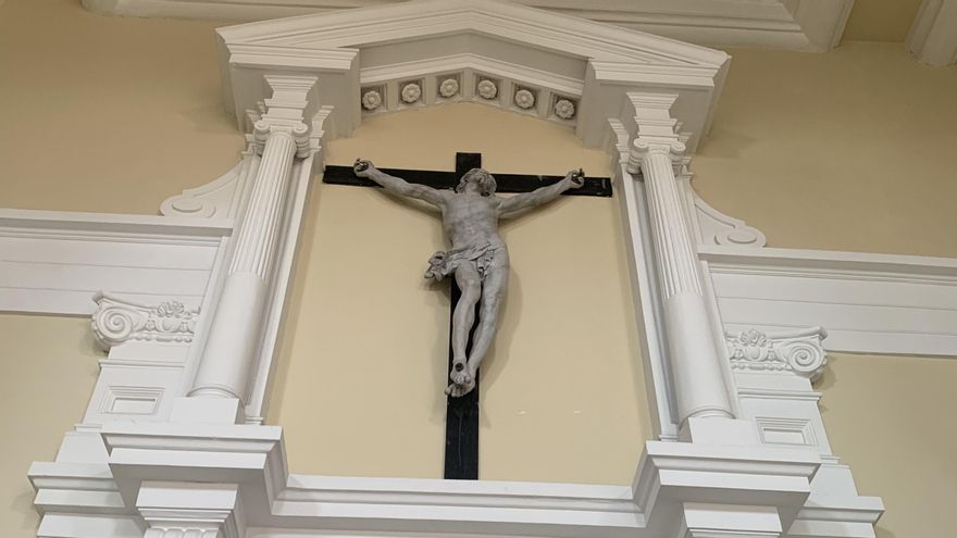 El Cristo que hay en la Facultad de Derecho de la Universidad de Valladolid.