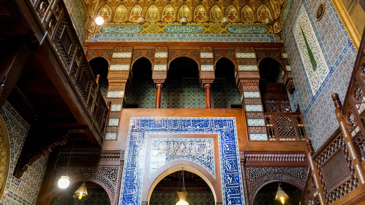 Sala del palacio Manasterly en la ciudad de El Cairo.